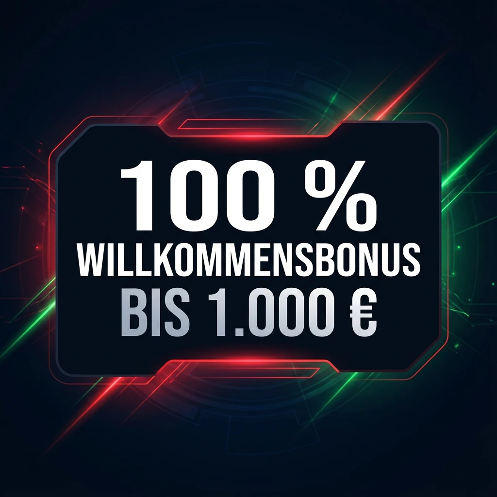 100 % Willkommensbonus bis 1.000 €